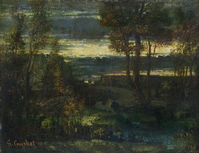 Paysage du soir - Gustave Courbet